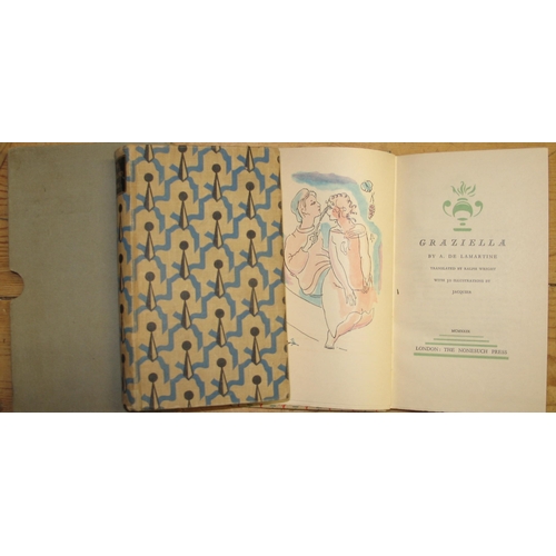 415 - LAMARTINE (A. de)  Graziella. Illustrated by Jacquier. Nonesuch Press 1929, limited edn., org. cloth... 