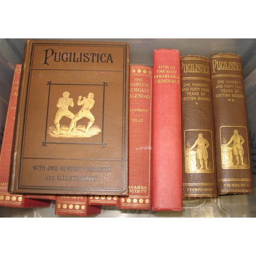 423 - [BOXING, LOW LIFE, etc.] MILES (H.) Pugilistica. The History of Boxing, 3 vols, 8vo, plates, Edinbur... 