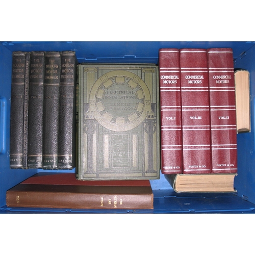 446 - [MOTORING etc.] KENNEDY (R.) Electrical Installations, 5 vols, 4to, moving plates; ART NOUVEAU cloth... 