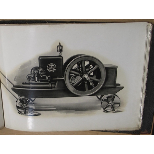 458 - [AUTOMOBILIA / PUMPS & ENGINES TRADE CATALOGUE], obl. 4to album of linen mounted photographs of pump... 