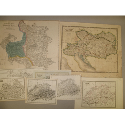 67 - [MAPS] group of 8 maps covering Switzerland & Austria (8).