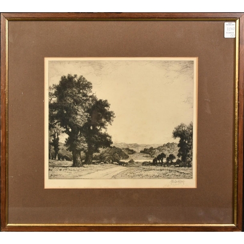 1010 - John Fullwood (1854-1931), a group of three framed etchings, plate size for each 9.25