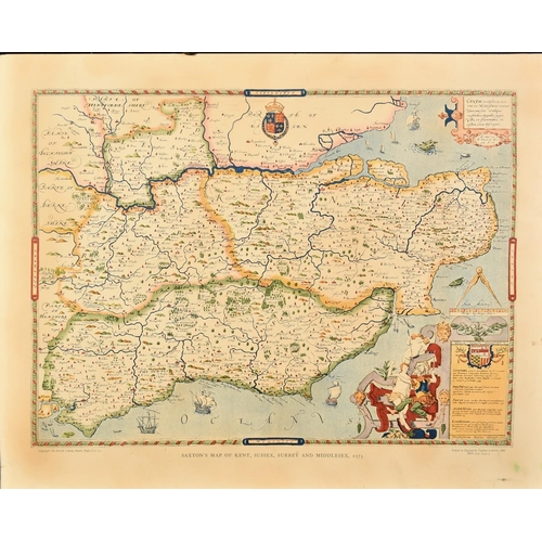 1017 - Robert Morden, 'England', a hand coloured map, 14.5