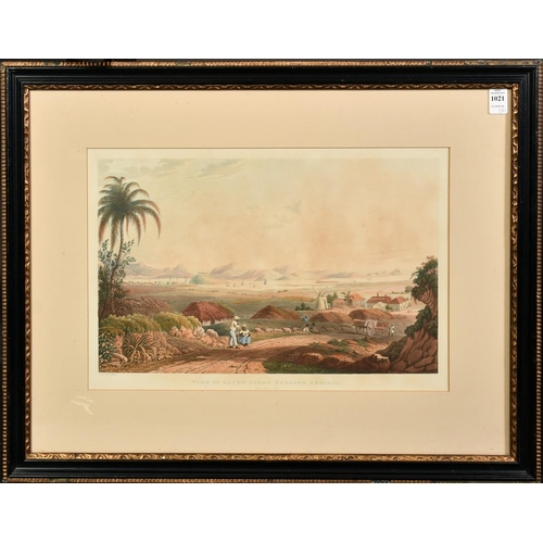 1021 - E Duncan after J. Johnson, a fine 19th Century hand coloured aquatint, 'View in Old North Sound, Ant... 