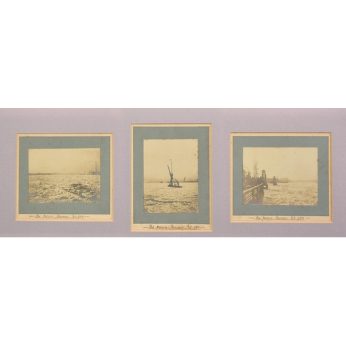 1037 - Three photographs of 'The Frozen Thames, Feb 1895', each around 2.75