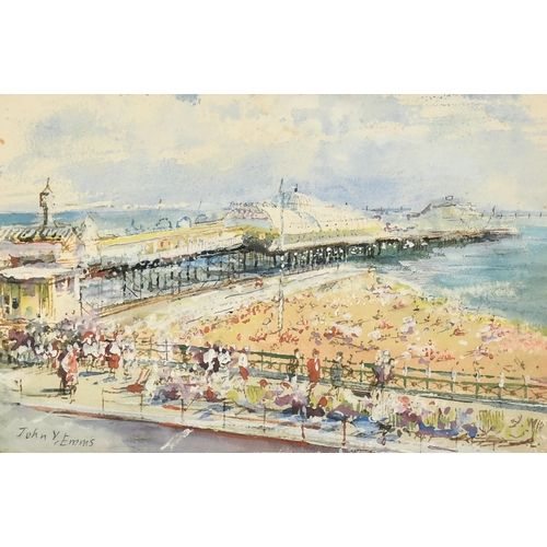 1071 - John Victor Emms (b. 1912), 'The Palace Pier, Brighton', watercolour and gouache, signed, 6