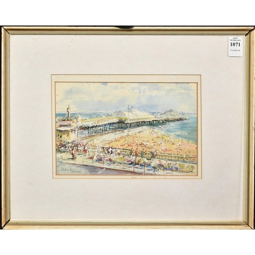 1071 - John Victor Emms (b. 1912), 'The Palace Pier, Brighton', watercolour and gouache, signed, 6