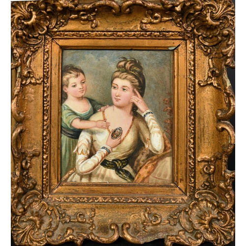 1073 - 19th Century English School, a portrait of Anne Constantia de Ligondes, watercolour, signed with ini... 