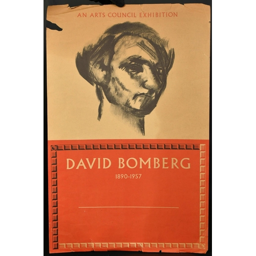 1096 - Manner of Bomberg, a charcoal drawing of a head, 14