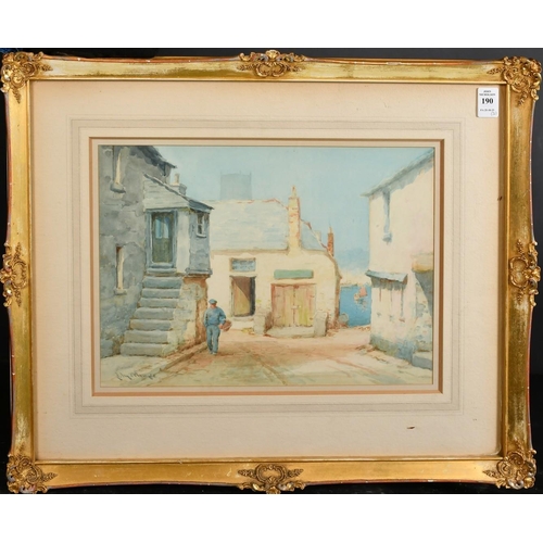 1125 - Lewis Mortimer (19th/20th Century), a set of three watercolours of West Country fishing villages, ea... 