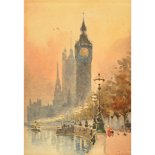 1140 - William Alister Macdonald (1861-1948), a pair of watercolour scenes of London views, signed with ini... 