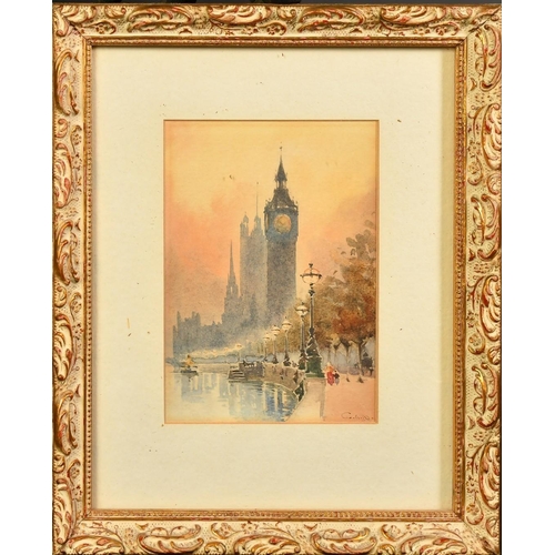 1140 - William Alister Macdonald (1861-1948), a pair of watercolour scenes of London views, signed with ini... 