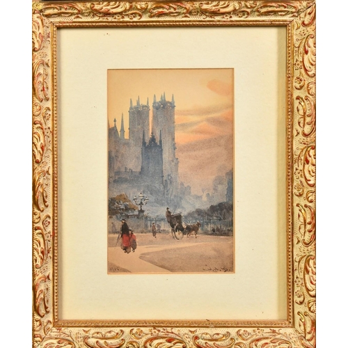 1140 - William Alister Macdonald (1861-1948), a pair of watercolour scenes of London views, signed with ini... 