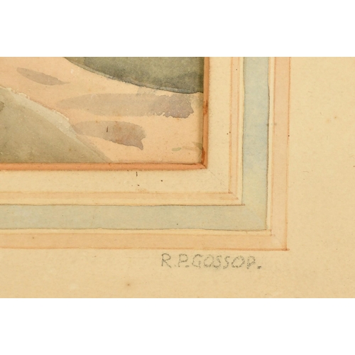 1148 - Reginald Percy Gossop (1876-1951), 'The Road Across the Common', watercolour, signed on the mount, i... 