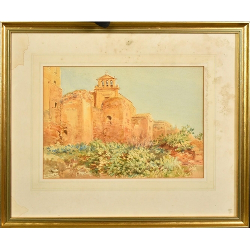 1150 - John Varley (19th Century), a group of three watercolours of Italian views, all signed, all around 1... 