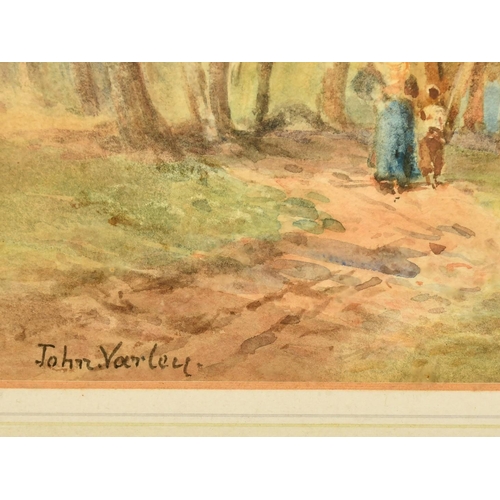 1150 - John Varley (19th Century), a group of three watercolours of Italian views, all signed, all around 1... 