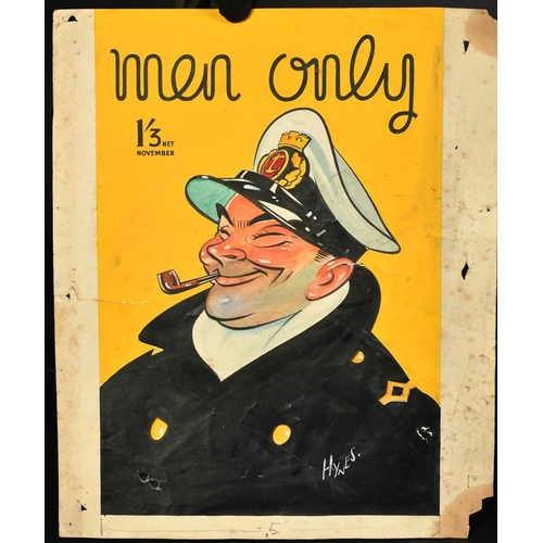 1159 - Edward Hynes (1897-1982), original front cover illustration for Men Only November 1941, featuring a ... 