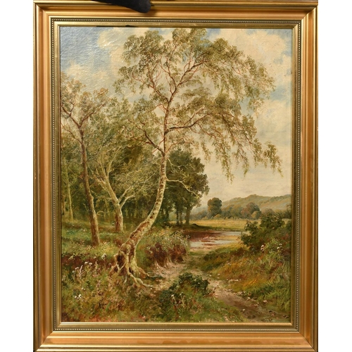 1180 - H. J. Boel, Circa 1893, a pair of oil on canvas river landscapes, each signed and dated, both 21