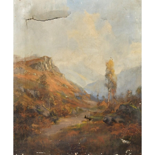 1215 - Henry W. Henley (late 19th Century), 'On the Hill, North Wales', oil on canvas, 24