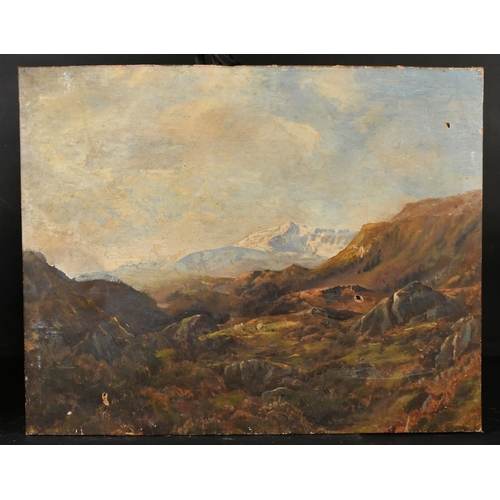 1215 - Henry W. Henley (late 19th Century), 'On the Hill, North Wales', oil on canvas, 24