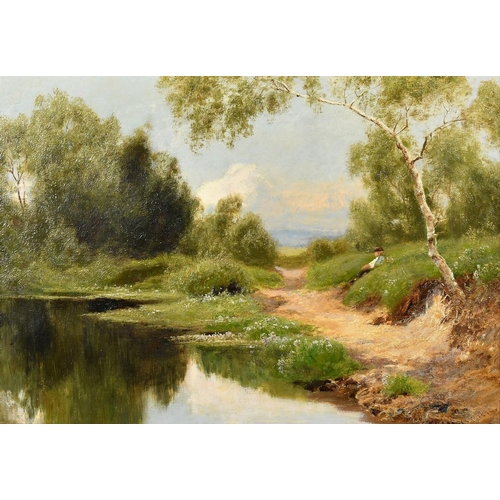 1246 - John Clayton Adams (1840-1906), 'The Pond on the Mill, Ewhurst', oil on canvas, signed, 10