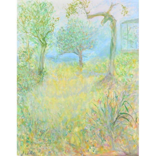 1398 - Andre Bicat (1909-1996), an orchard scene, oil on canvas, signed, 50