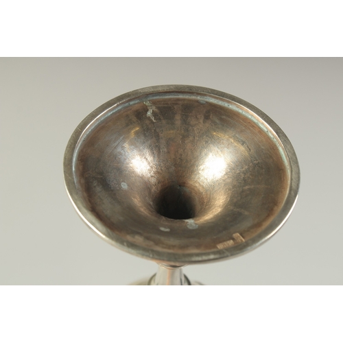 109 - A CHINESE SILVER FOOTED GOBLET CUP WITH EMBOSSED DRAGON, hallmark to base, inscribed to the foot, 23... 
