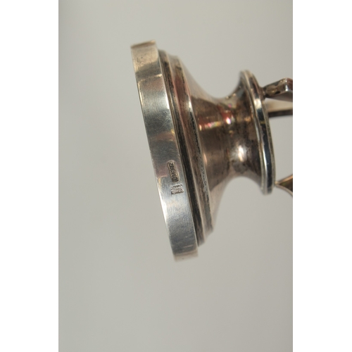110 - A PAIR OF CHINESE SILVER HUNTING RIFLE FOOTED CUPS, hallmarks to the foot rim, 14.5cm high.