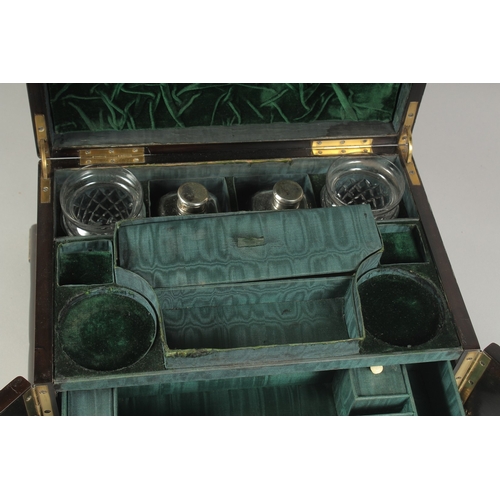 1293 - A VERY GOOD BOULLE FITTED WRITING BOX with sliding drawer and fitted interior. Taulin Falot, 131 Pal... 