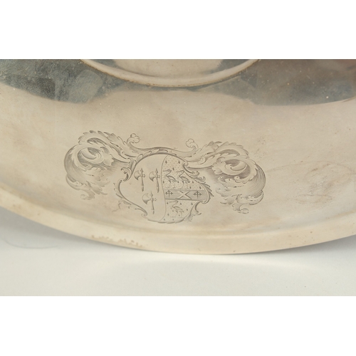 1752 - A GEORGE III SILVER OVAL TWO HANDLED TUREEN AND COVER, London 1797, Maker E. E. Wall, 30ozs.