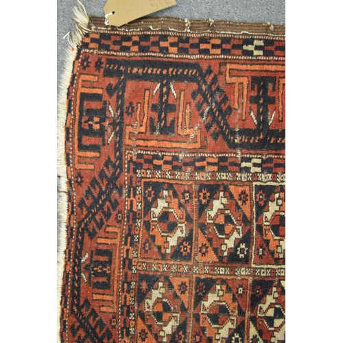 258 - A Tekke rug 173cm x 93cm.