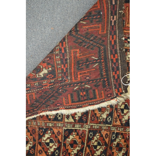 258 - A Tekke rug 173cm x 93cm.