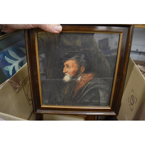 331 - A quantity of paintings, prints, engravings etc.