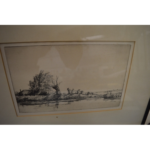 356 - A group of six etchings/engravings.