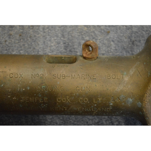 644 - A Cox No. 2 Sub-Marine Bolt Driving Gun.