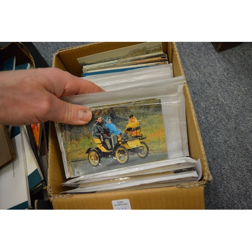 736 - A quantity of postcards and other ephemera.