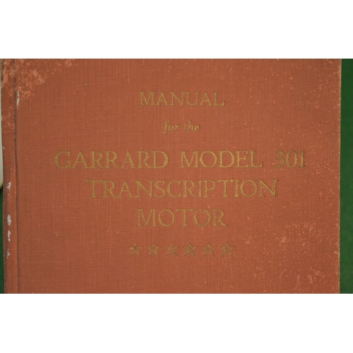 741 - An instruction book for a Garrard model 301 turntable.