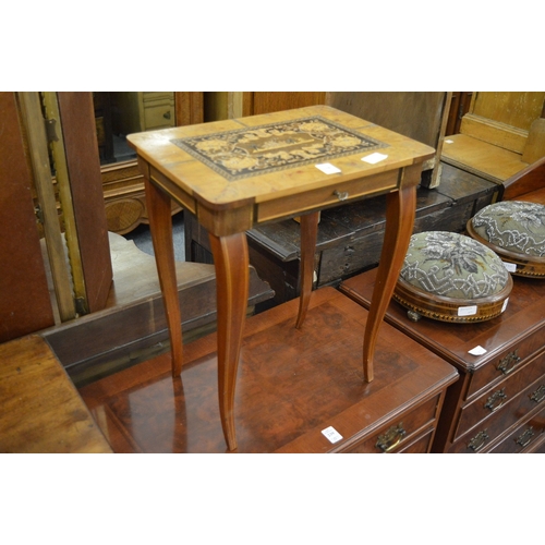 238 - A musical sewing table.