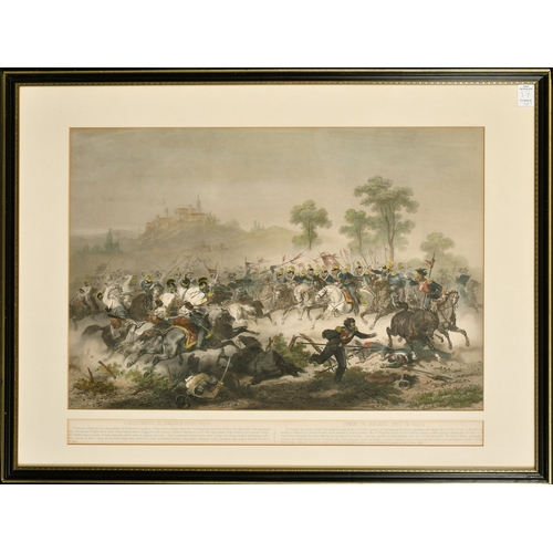 17 - ITALIAN WAR OF INDEPENDENCE, CAMPAIGN OF THE PIEDMONTESE ARMY in 1848.  A framed set of 6 original l... 