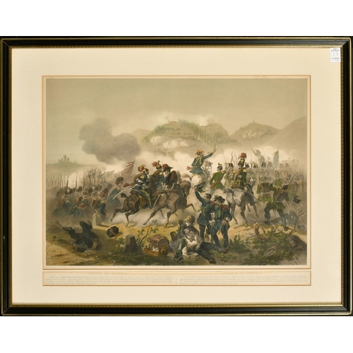 17 - ITALIAN WAR OF INDEPENDENCE, CAMPAIGN OF THE PIEDMONTESE ARMY in 1848.  A framed set of 6 original l... 