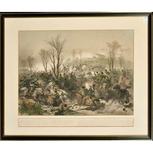 17 - ITALIAN WAR OF INDEPENDENCE, CAMPAIGN OF THE PIEDMONTESE ARMY in 1848.  A framed set of 6 original l... 