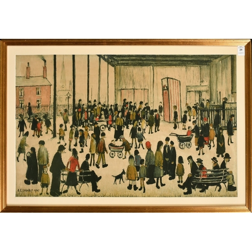 29 - L. S. Lowry, 'Punch and Judy', lithograph, School Print Series, 17