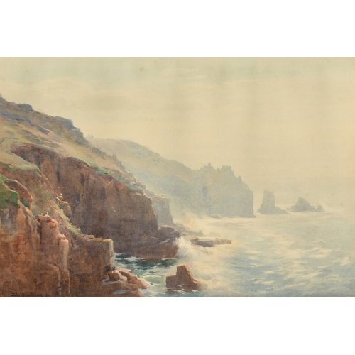 58 - John Farquarson (1865-1931), a collection of three coastal views, watercolour, each signed, the smal... 