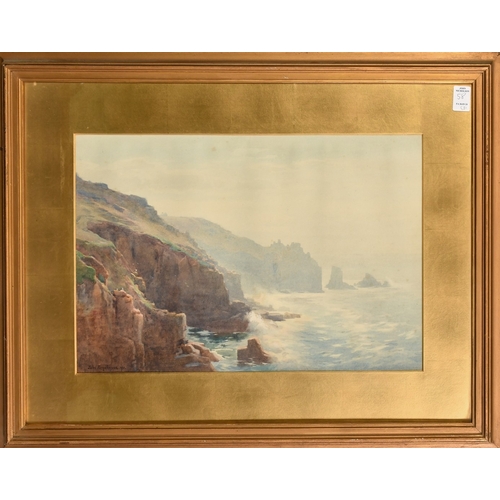 58 - John Farquarson (1865-1931), a collection of three coastal views, watercolour, each signed, the smal... 