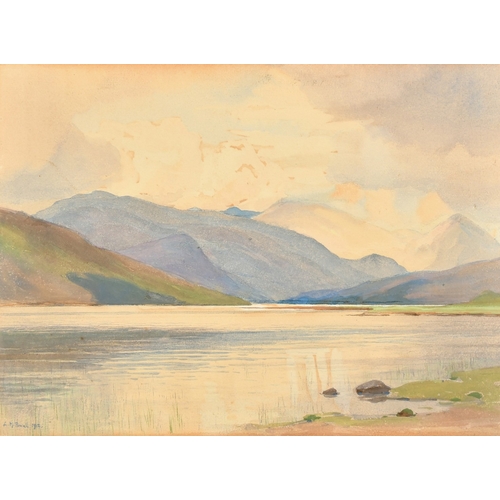 71 - Leonard Marlborough Powell, Circa 1912, Scottish Lochs, both signed, each 10.5