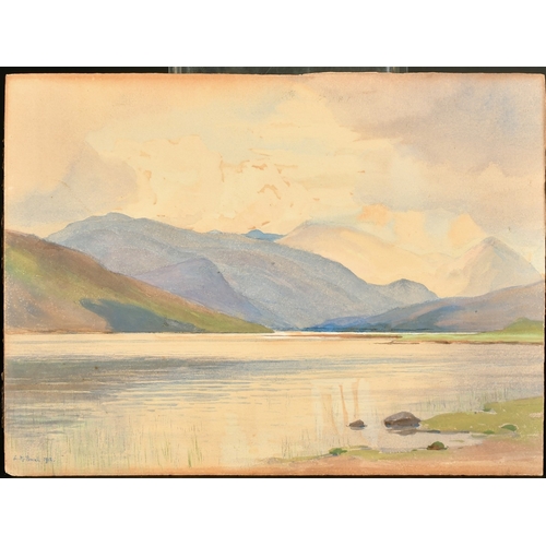 71 - Leonard Marlborough Powell, Circa 1912, Scottish Lochs, both signed, each 10.5