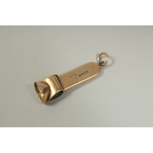 1478 - A 15CT GOLD CIGAR CUTTER.