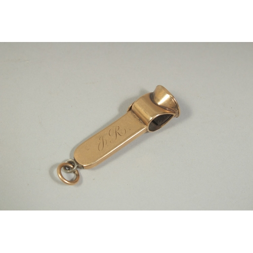 1478 - A 15CT GOLD CIGAR CUTTER.