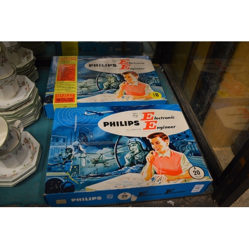 100 - Two boxed Philips Electronic Engineer sets.