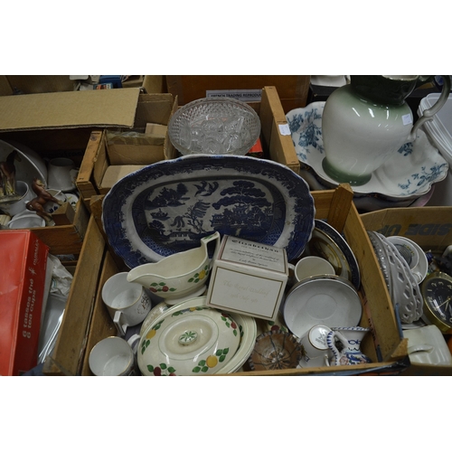 127 - Decorative and household china and glass etc.